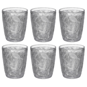 Komplet szklanek niskich LEAVES 300ml 6 sztuk